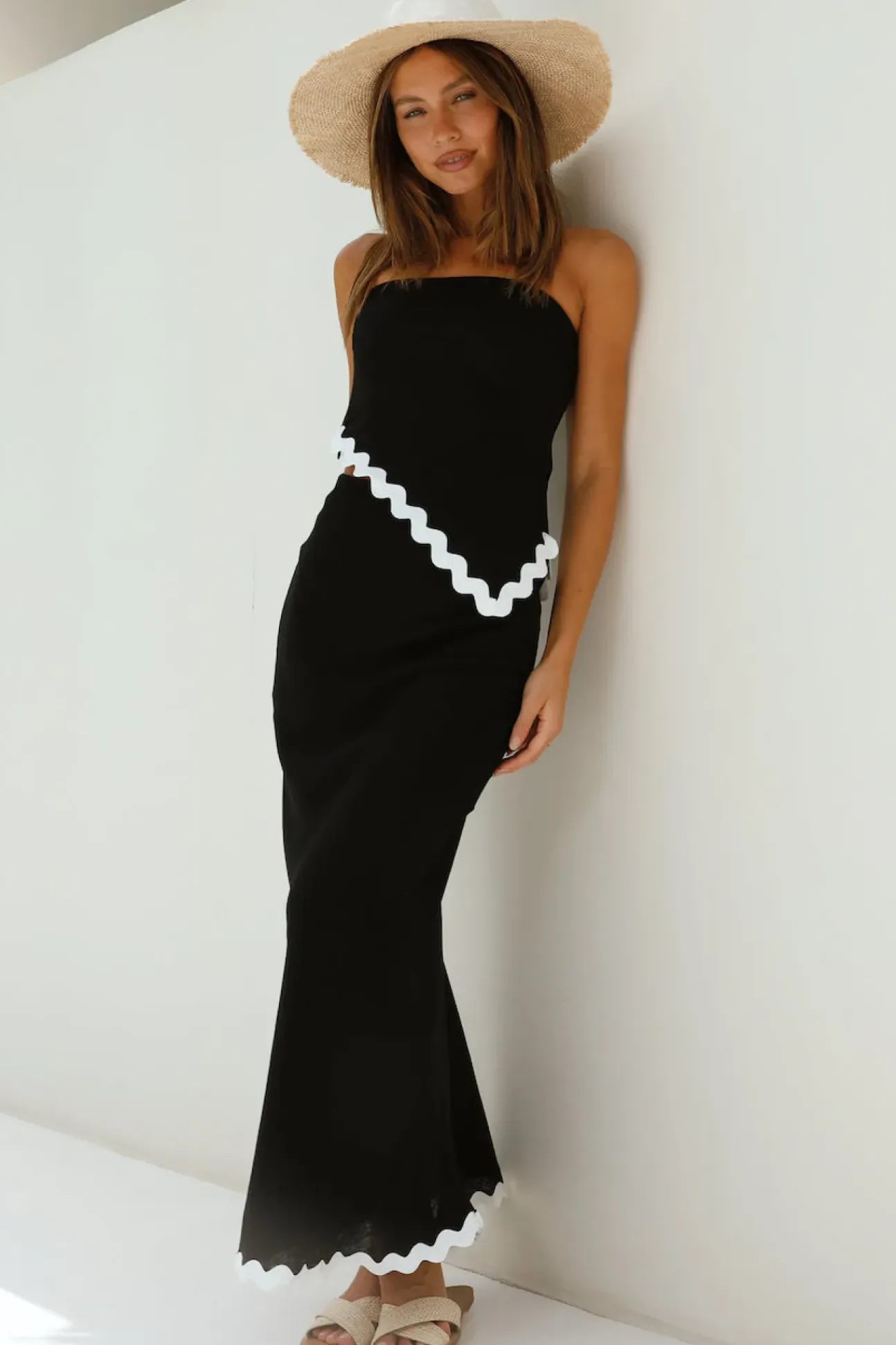 Found You Maxi Skirt Black