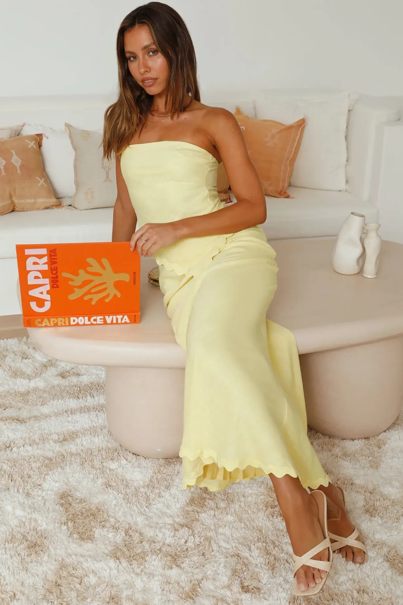 Found You Maxi Skirt Yellow