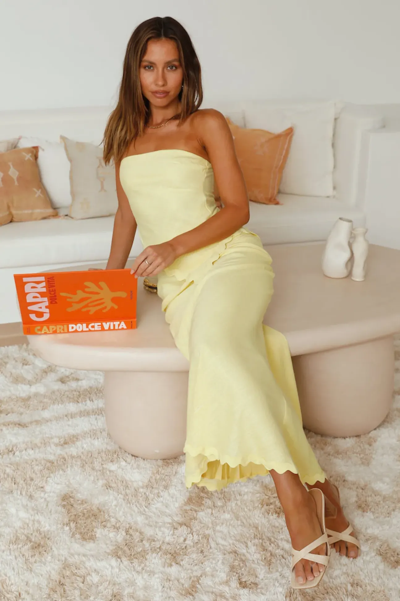 Found You Maxi Skirt Yellow