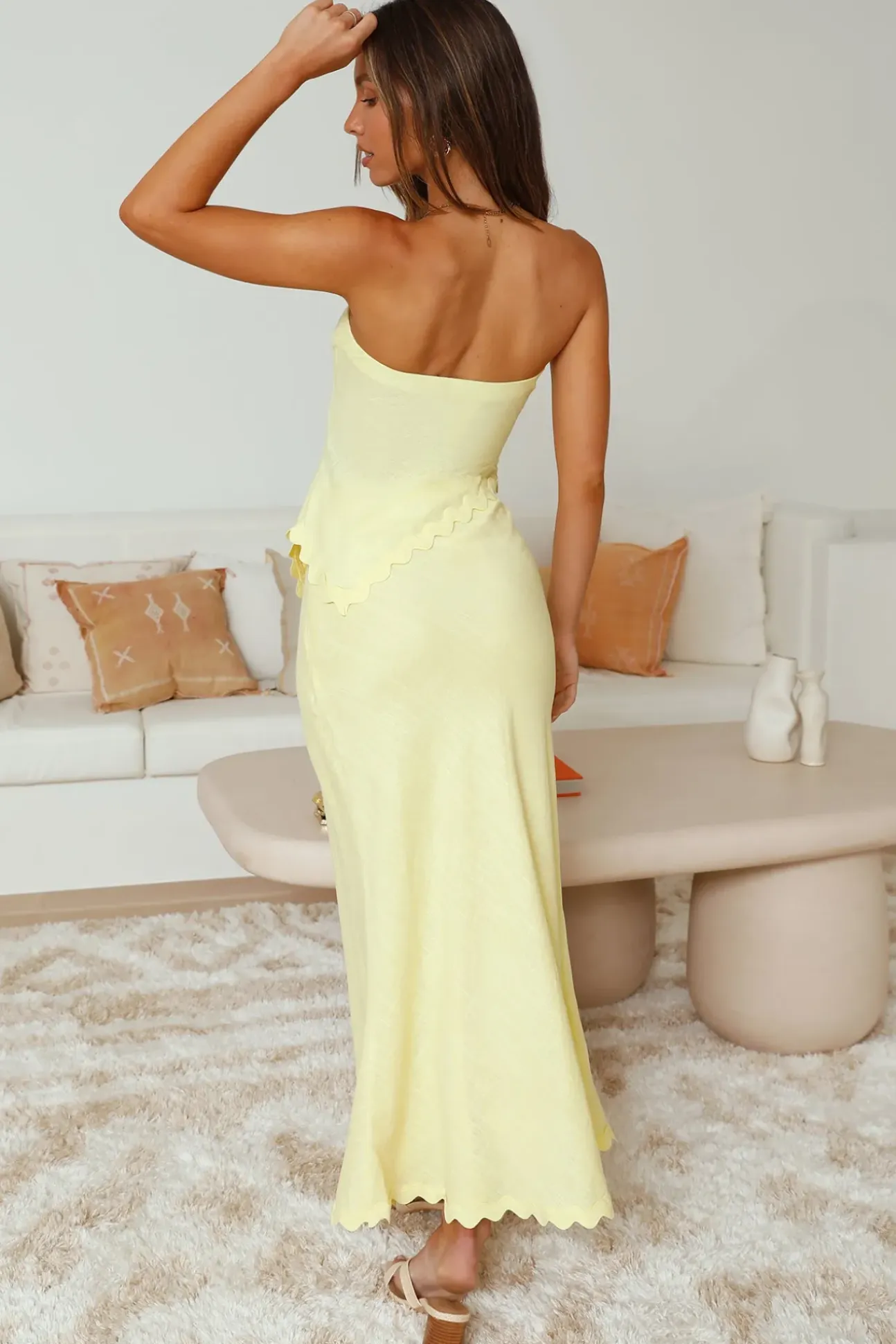 Found You Maxi Skirt Yellow