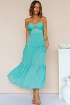 Free Falling Maxi Dress Green