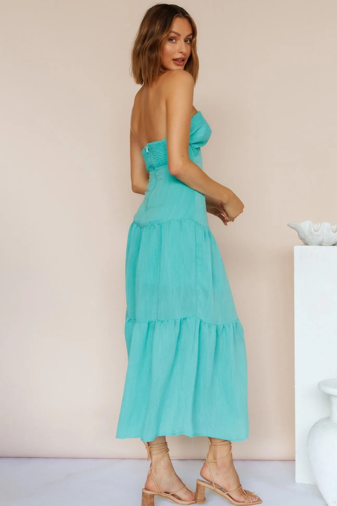 Free Falling Maxi Dress Green