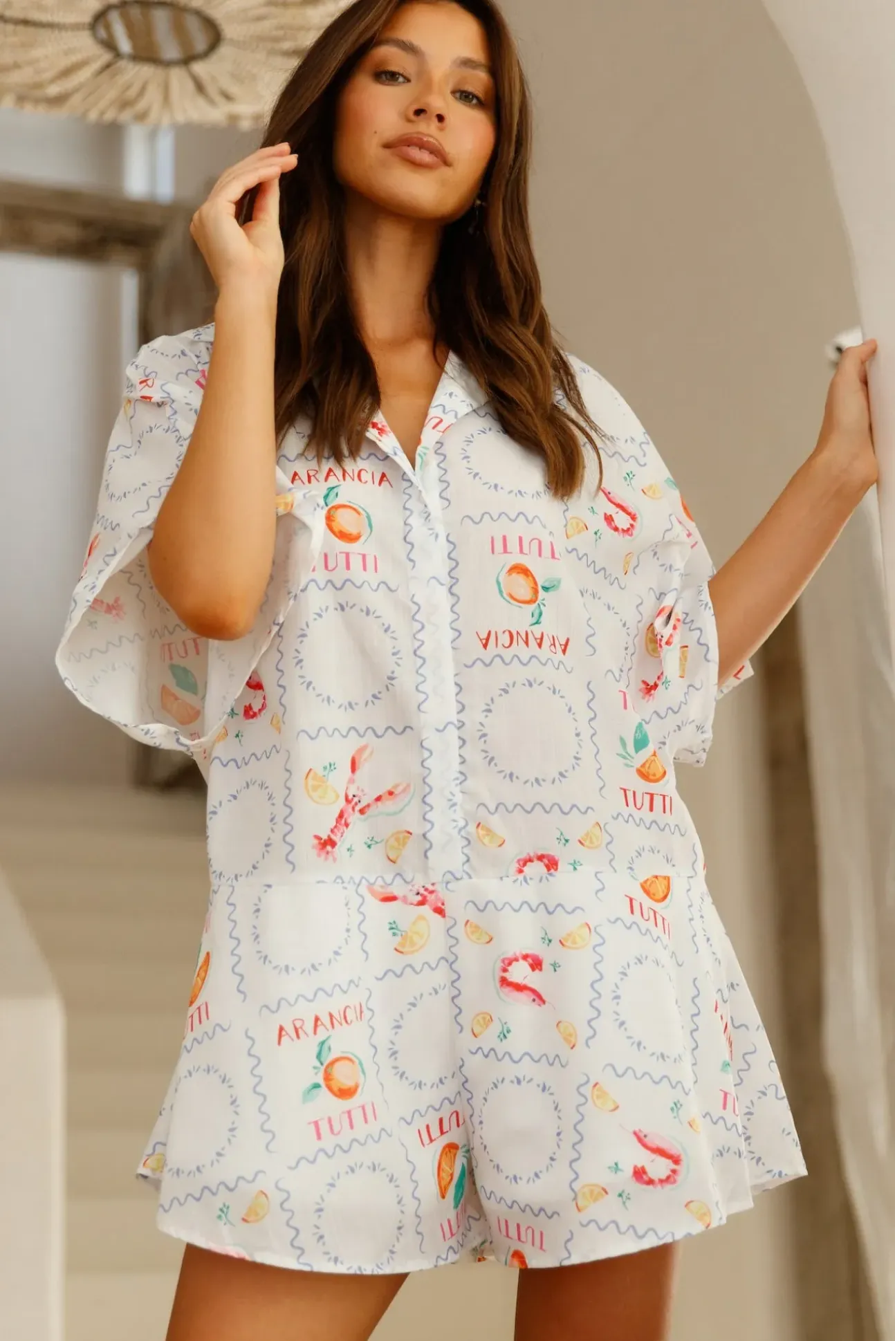Fruit Salad Romper Multi