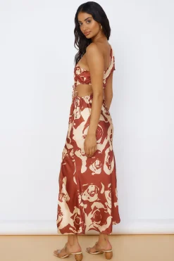 Fulfilled Dreams Maxi Dress Brown