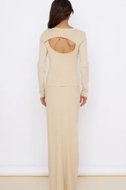 Garden of Eden Maxi Skirt Beige