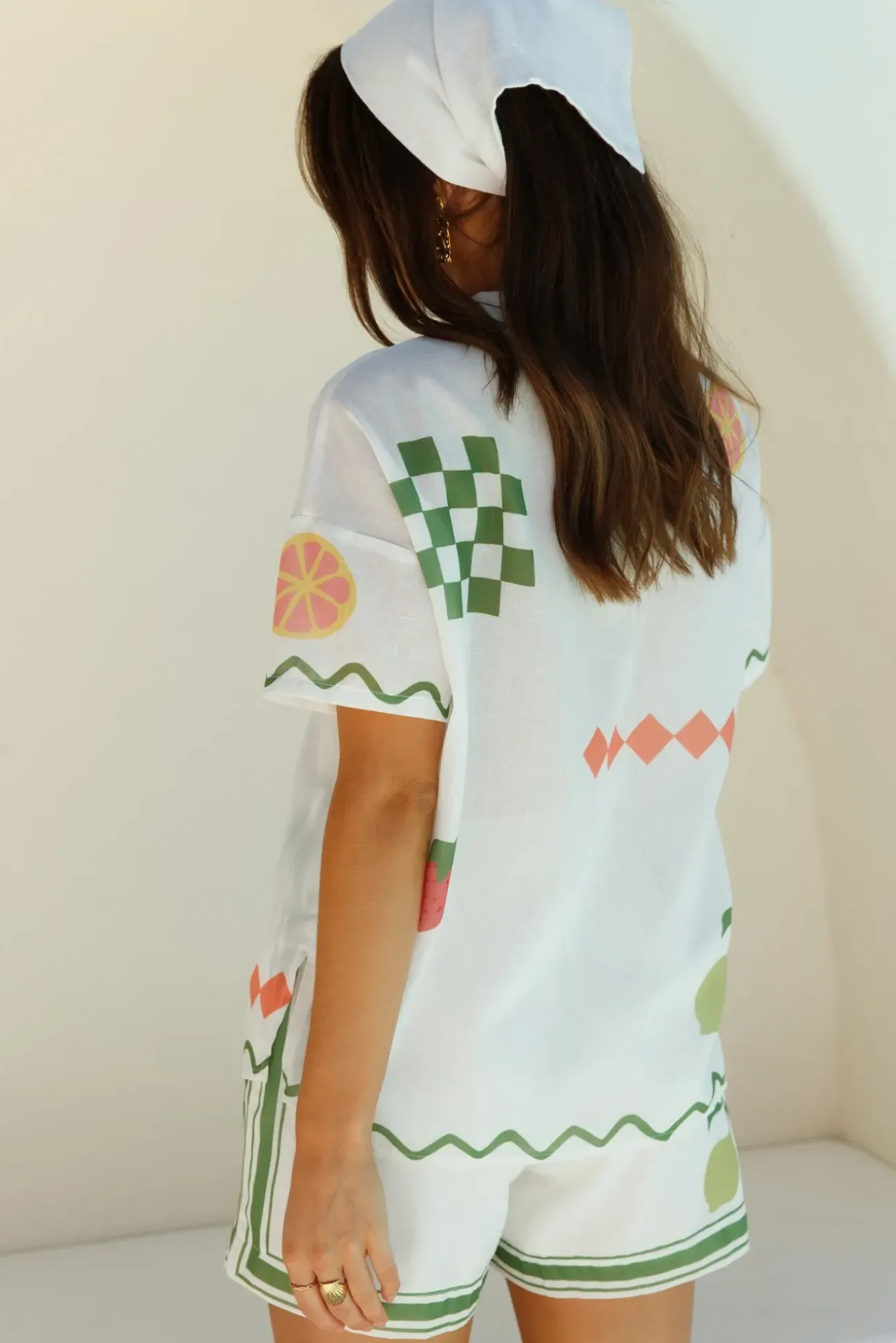 Garden Summer Linen Set Green