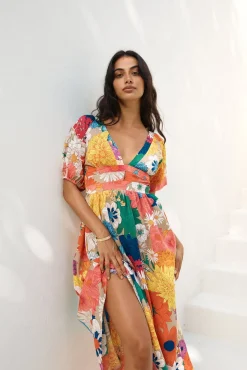 Garden Wedding Maxi Dress Multi