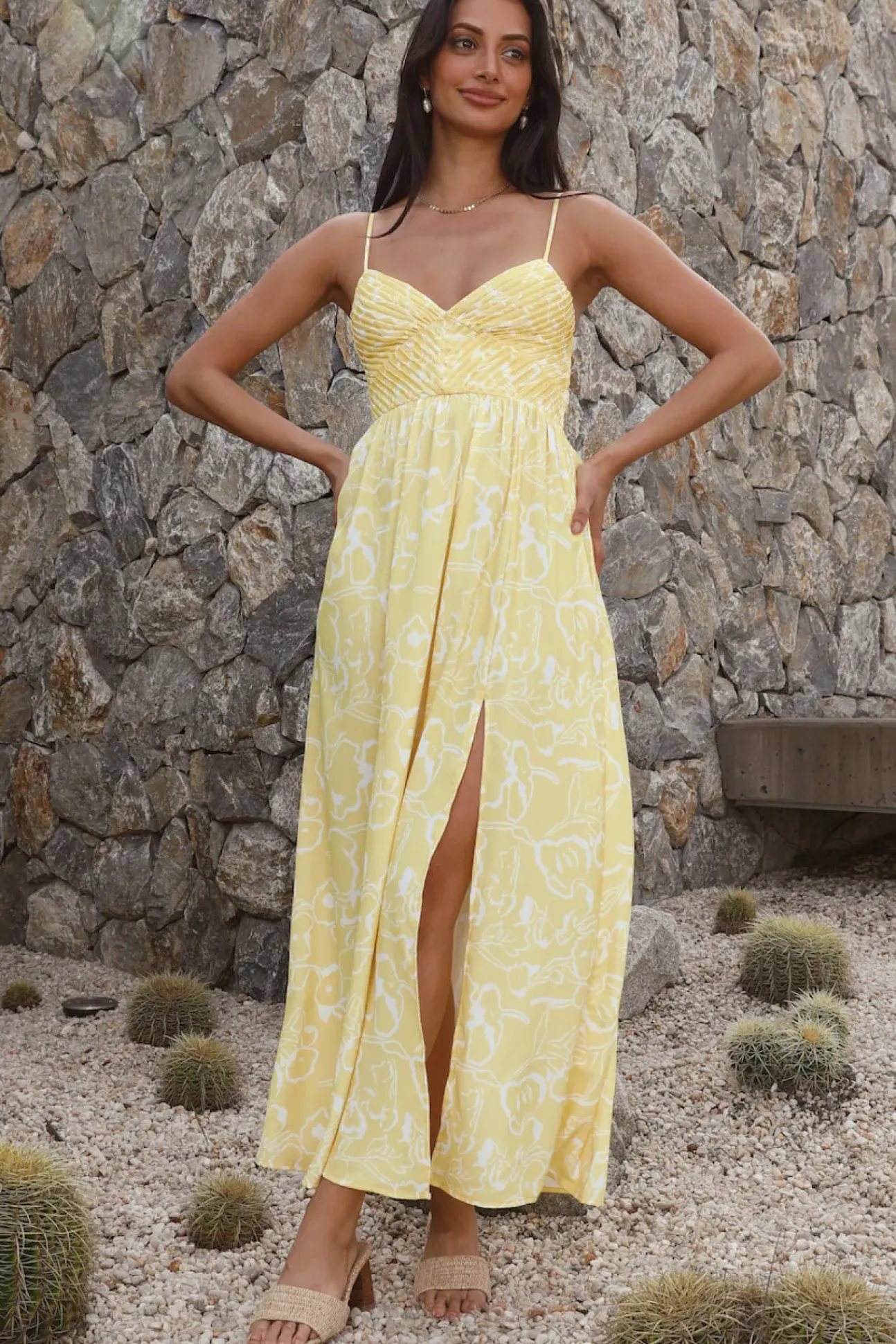 Gelato Stand Maxi Dress Yellow