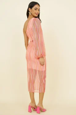Getaway Car Midi Dress Pink