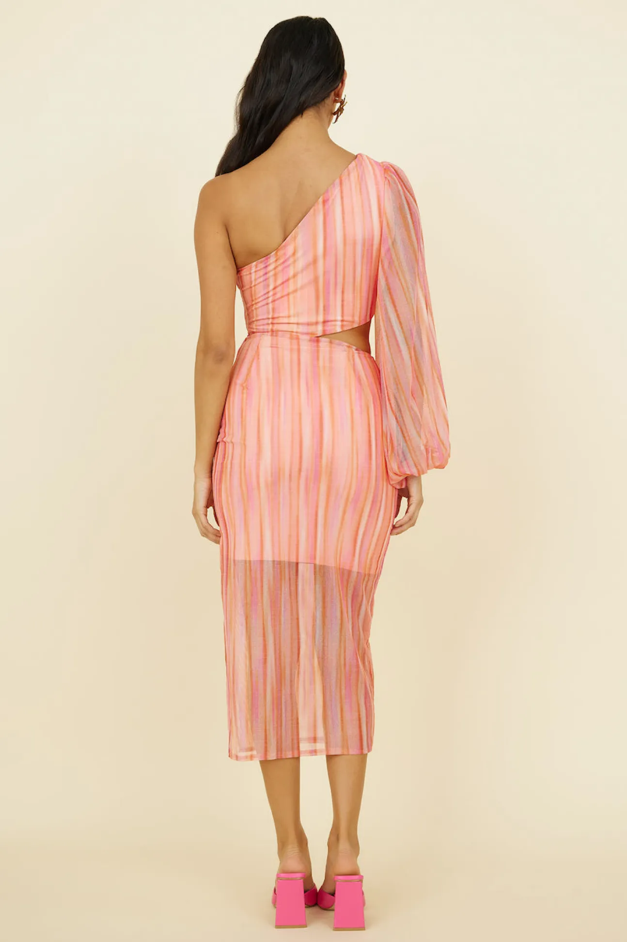 Getaway Car Midi Dress Pink