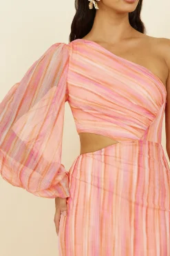 Getaway Car Midi Dress Pink