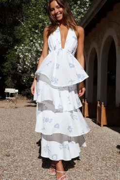 Gifting Joy Maxi Dress Blue