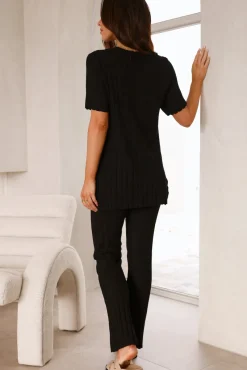 Giselle Knit Top Black