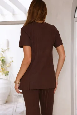 Giselle Knit Top Brown
