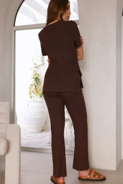Giselle Knit Top Brown