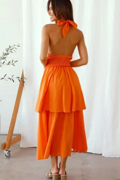 Going Higher Maxi Dress Orange