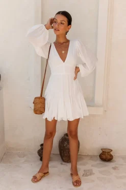 Going Solar Dress White