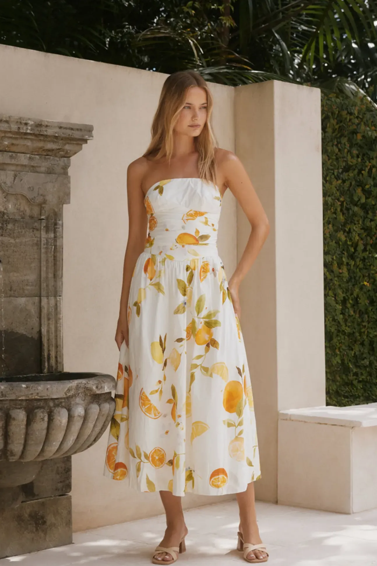 Golden Glow Maxi Dress Yellow