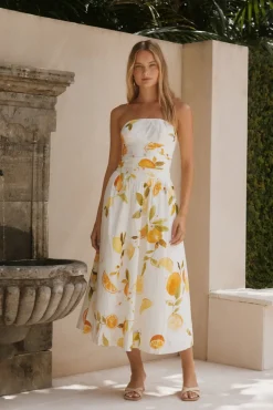 Golden Glow Maxi Dress Yellow