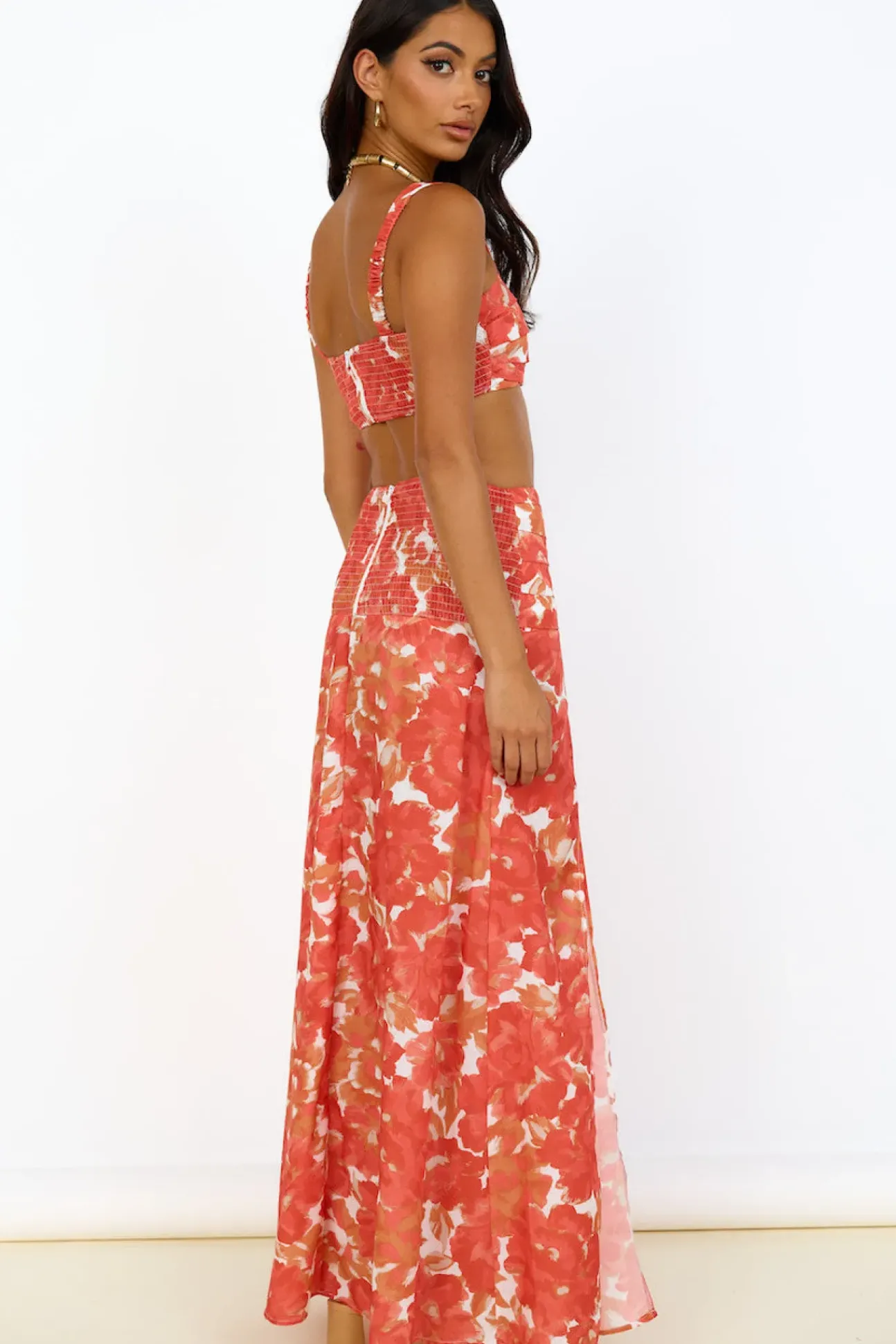 Golden Sunset Crop Top Orange