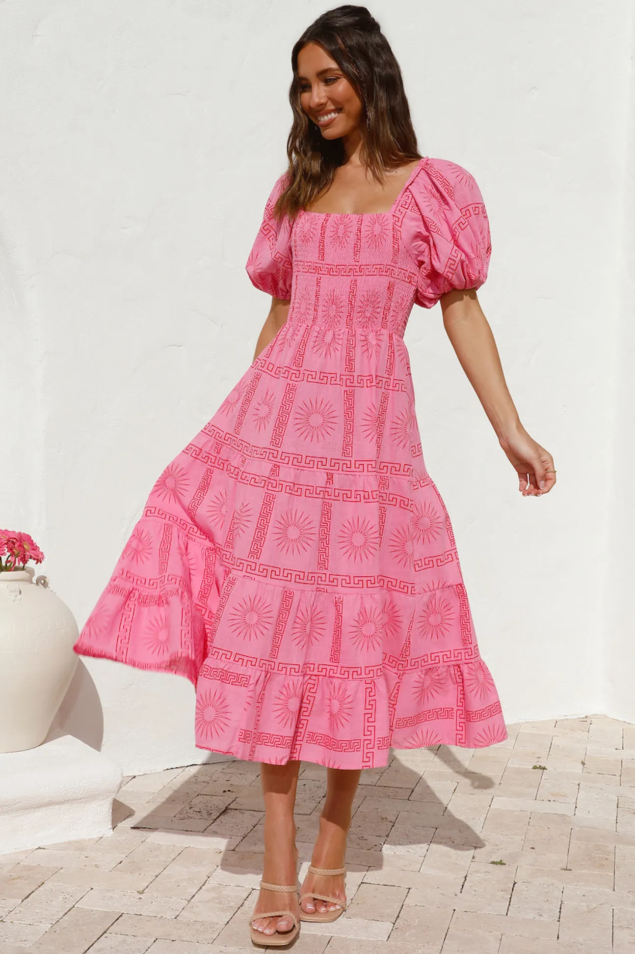 Got It Handled Maxi Dress Pink