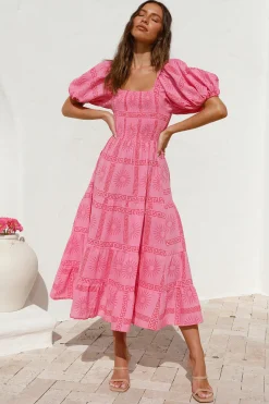 Got It Handled Maxi Dress Pink