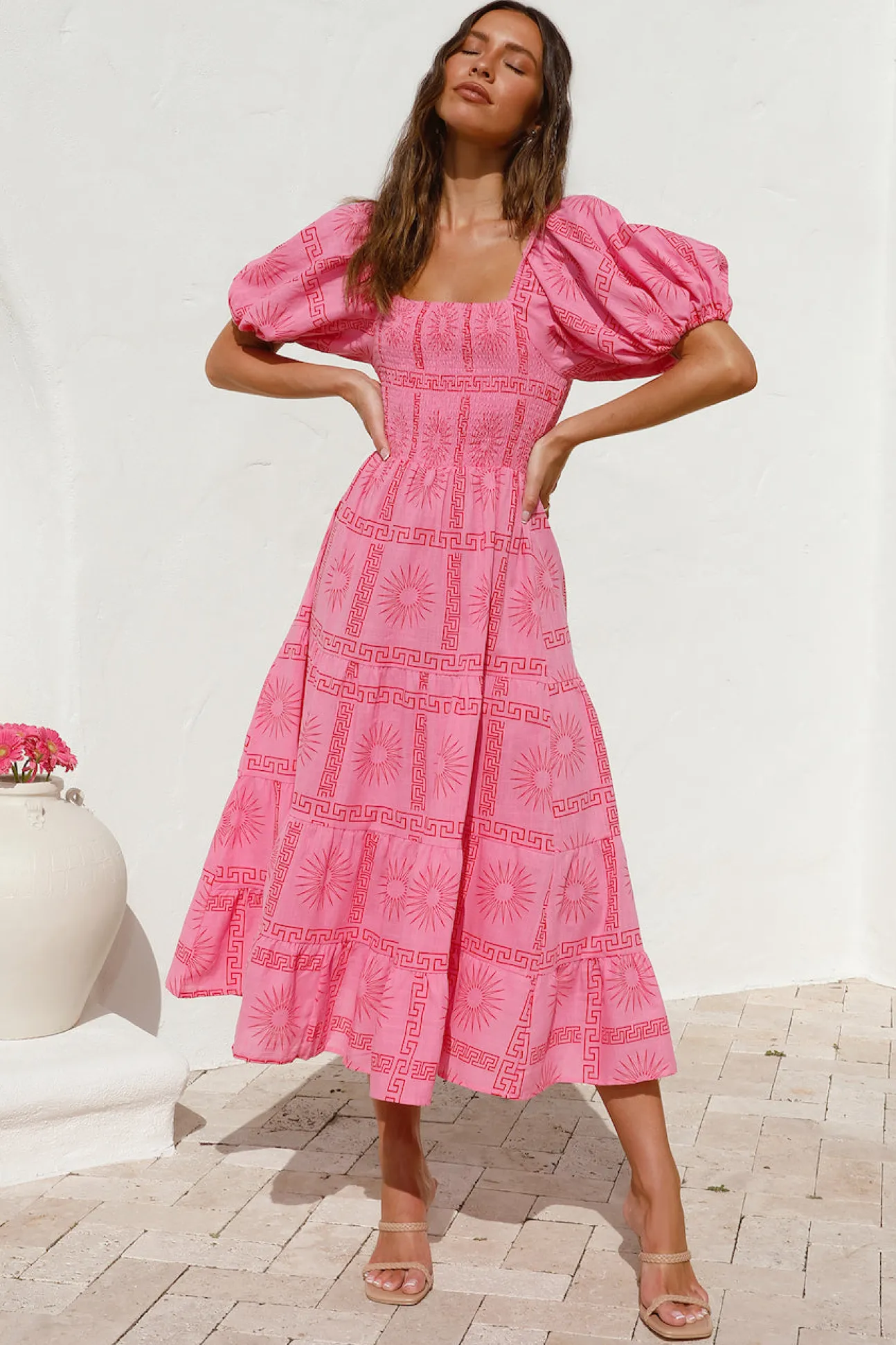 Got It Handled Maxi Dress Pink