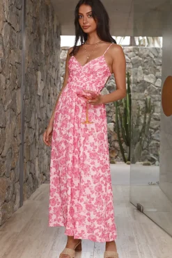 Got The Keys Maxi Dress Pink