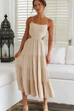 Got The Sun Maxi Dress Beige