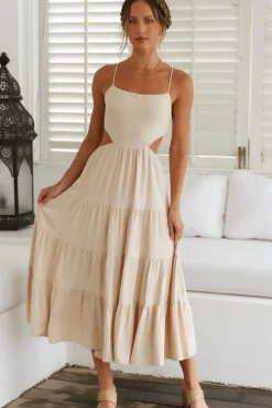 Got The Sun Maxi Dress Beige