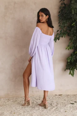 Great Escape Midi Dress Purple