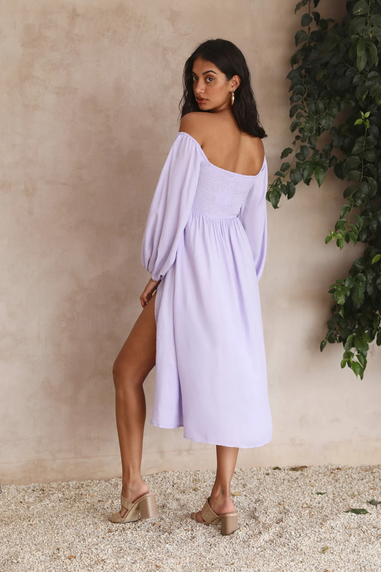 Great Escape Midi Dress Purple