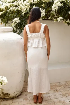 Gypsophila Maxi Skirt White