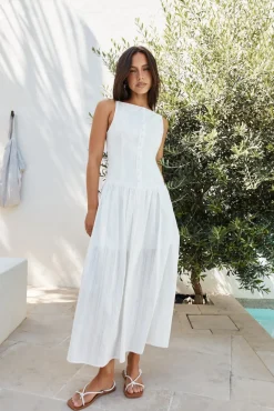 Halo Haven Maxi Dress White