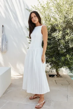 Halo Haven Maxi Dress White