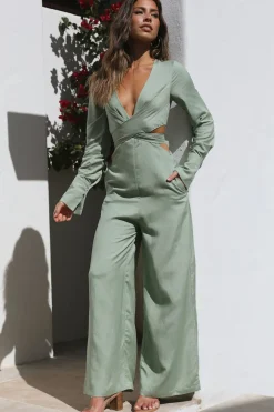 Happy Moments Jumpsuit Sage