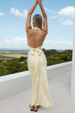 Harmony in Bloom Maxi Dress Yellow