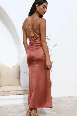 Having You Maxi Dress Brown