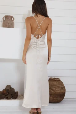Having You Maxi Dress Champagne