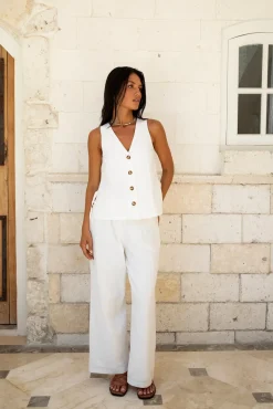 Heading South Vest Top White