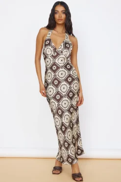 Hearing Symphonies Maxi Dress Brown