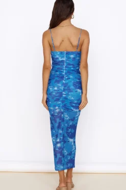 Heart Eyes Maxi Dress Blue