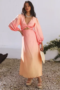 Hearts Of Venus Maxi Dress Pink