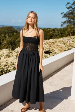 Heat Wave Maxi Dress Black