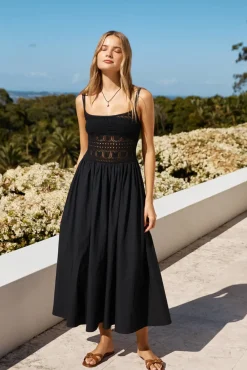 Heat Wave Maxi Dress Black