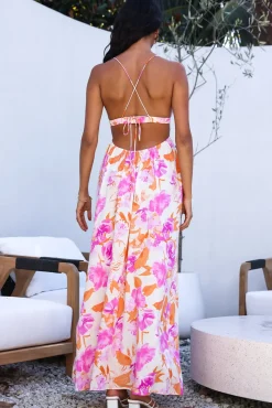 HELLO MOLLY Fancy Resort Maxi Dress Orange