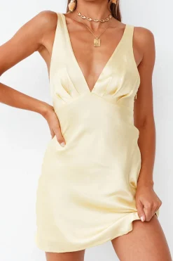 HELLO MOLLY Night In Cabana Dress Yellow