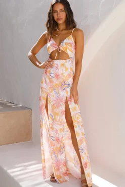 HELLO MOLLY Slow Sun Kissed Days Maxi Dress Orange