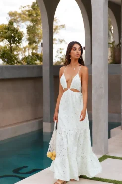 HELLO MOLLY Trust My Words Maxi Dress Green