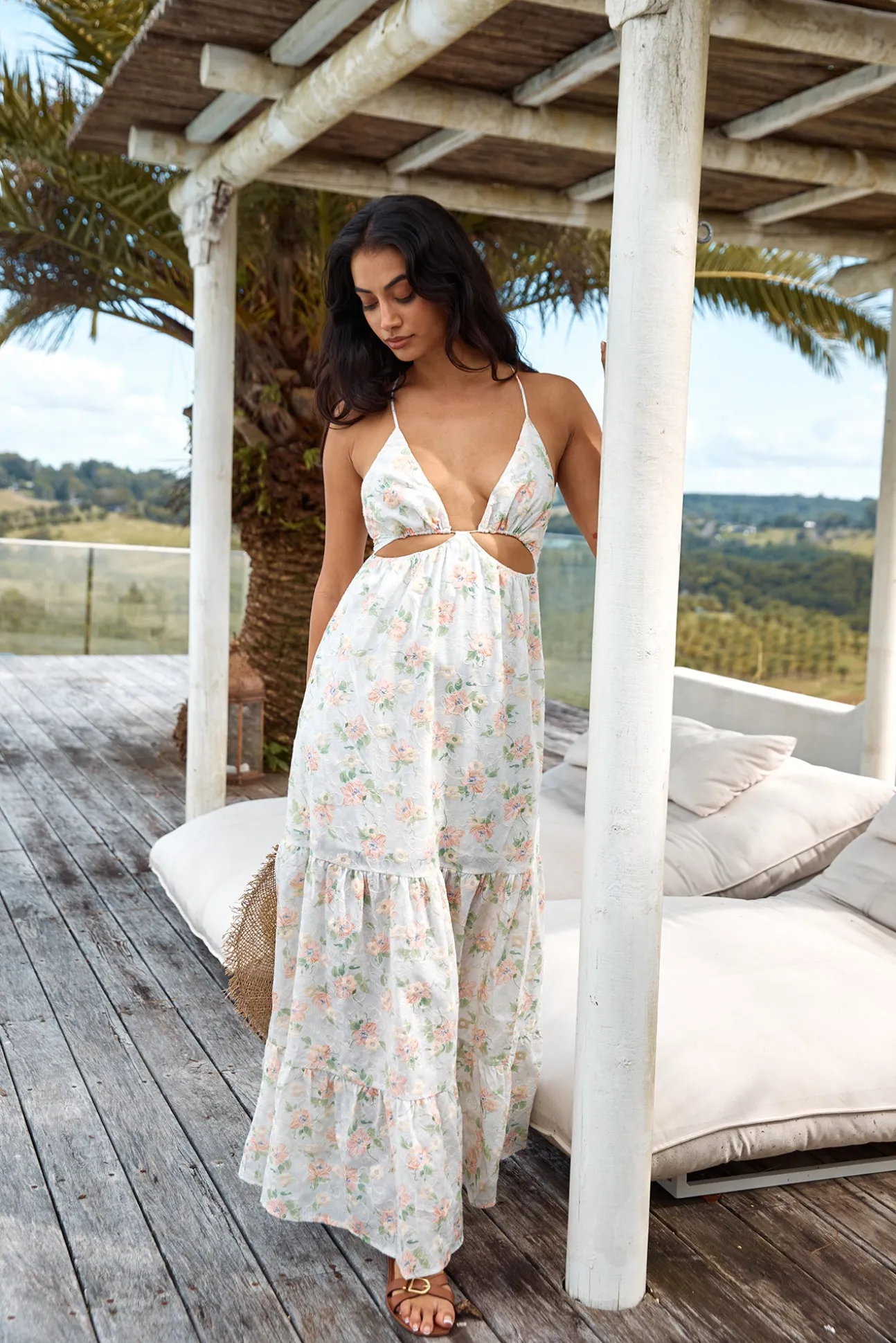 HELLO MOLLY Trust My Words Maxi Dress Pink